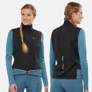 Salomon Light Shell Vest - Black / Mallard Blue - Size M​edium